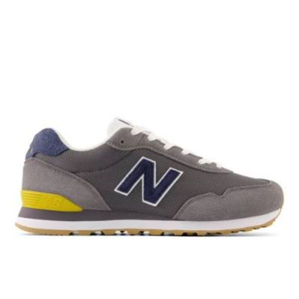 New Balance 515 Athleisure Sneakers Chic Grey Yellow Accent Casual Running Shoes
